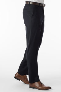 Super 120s Wool Gabardine Comfort-EZE Trouser in Navy, Size 33 (Theo Slim Fit) by Ballin