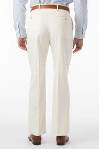 Comfort-EZE Micro Nano Performance Gabardine Trouser in Oyster, Size 40 (Dunhill Traditional Fit) by Ballin