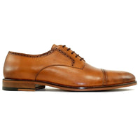 Cambridge Calfskin Cap-Toe Oxford in British Tan by Alan Payne Footwear