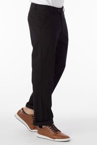 Perma Color Pima Twill Khaki Pants in Black (Size 40 - Atwater Modern Fit) by Ballin