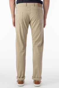 Perma Color Pima Twill 5-Pocket Pants in True Khaki (Crescent Modern Fit) by Ballin