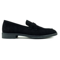 Geneva Suede Loafer in Black by Alan Payne Footwear
