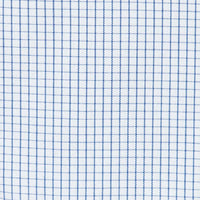 The Dover - Wrinkle-Free Graph Check Cotton Dress Shirt in Blue by Cooper & Stewart
