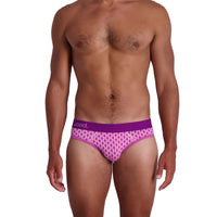 Hip Brief in Purple Interlock by Wood Underwear