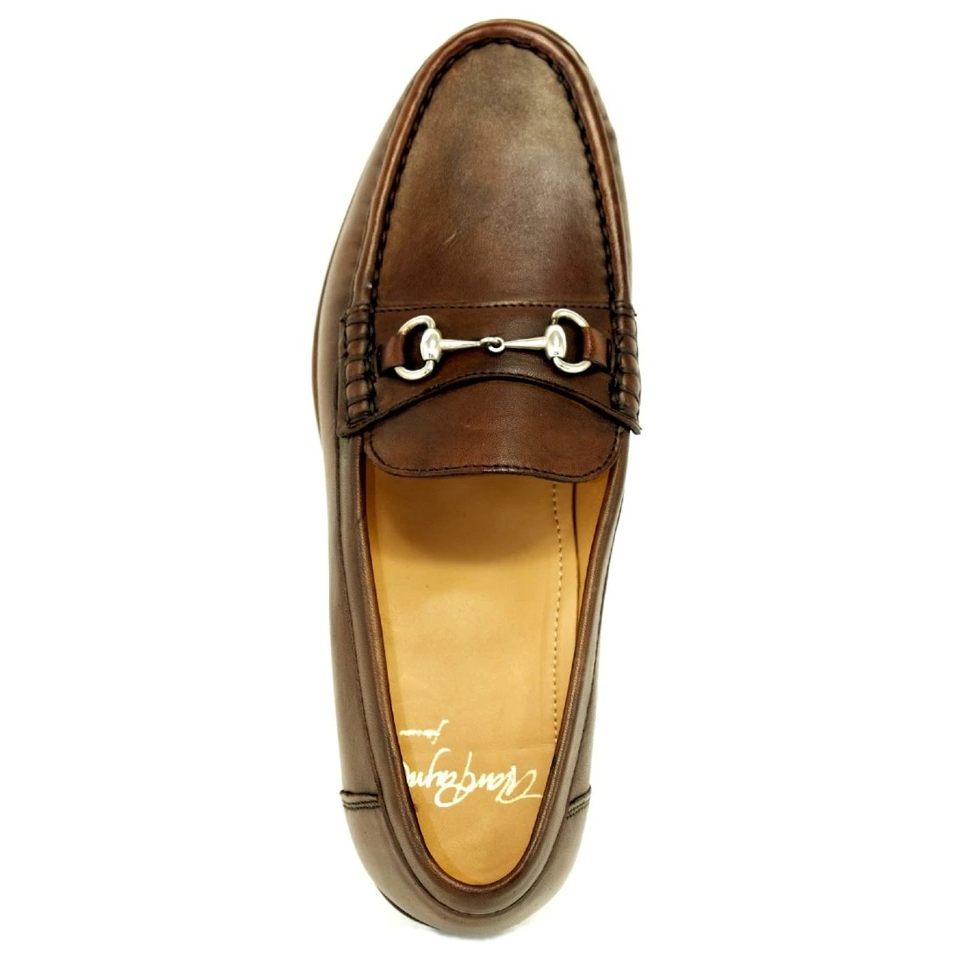 Snaffle Sheepskin Bit Loafer in Brown by Alan Payne Footwear