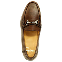 Snaffle Sheepskin Bit Loafer in Brown by Alan Payne Footwear