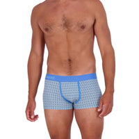 Trunk Style Briefs in Steel Blue Rings by Wood Underwear