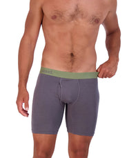 Biker Brief w/ Fly in Iron by Wood Underwear