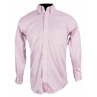 Wrinkle-Free Royal Oxford Cotton Sport Shirt in Pink by Kenneth Gordon