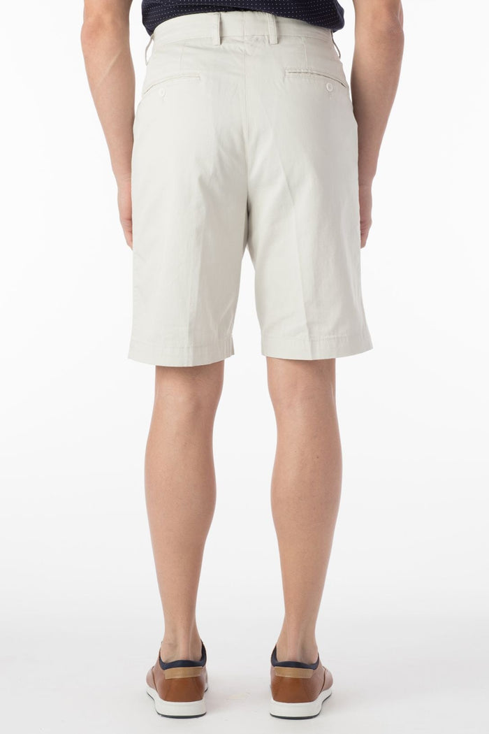 Pima Twill True Khaki Shorts in Stone by Ballin