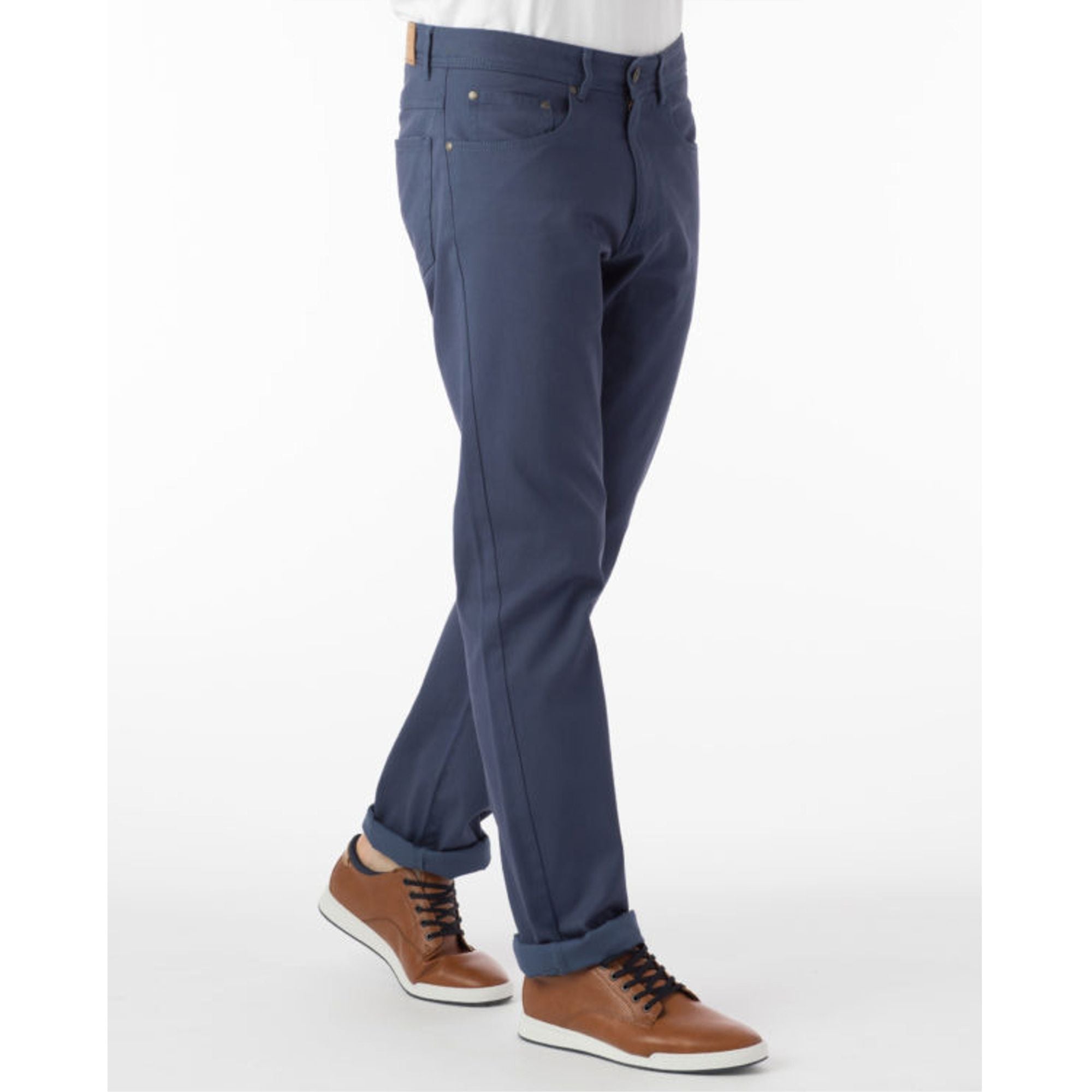 Perma Color Pima Twill 5-Pocket Pants In Fatigue (Crescent Modern Fit) By  Ballin