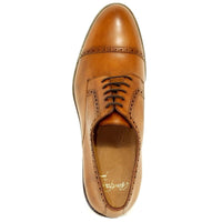 Cambridge Calfskin Cap-Toe Oxford in British Tan by Alan Payne Footwear