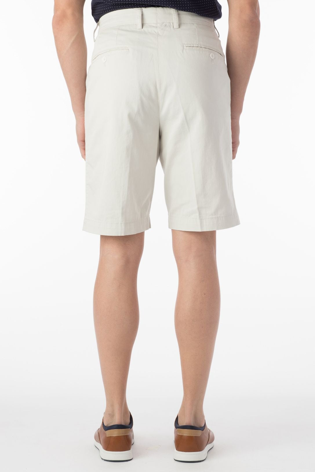 Pima Twill True Khaki Shorts in Stone (Size 31) by Ballin
