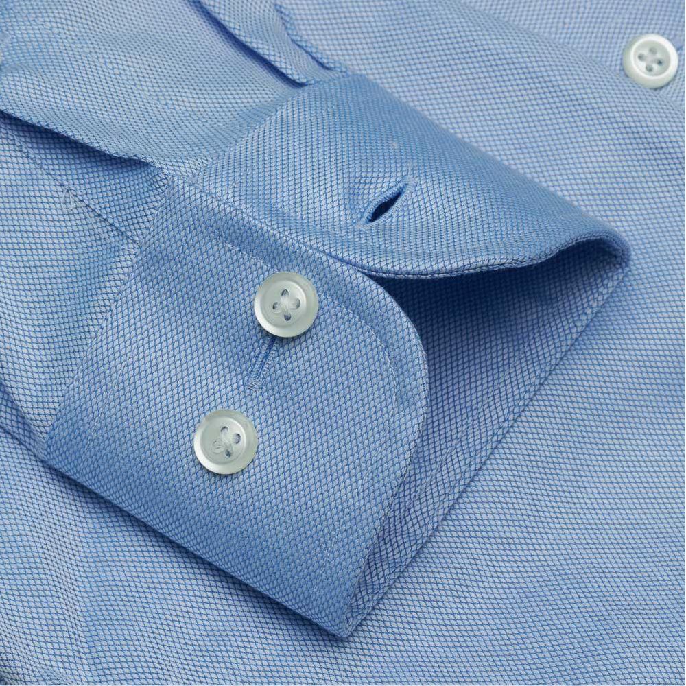 The Worthington - Wrinkle-Free Royal Oxford Cotton Dress Shirt in Blue by Cooper & Stewart