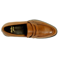 Zurich Deerskin Penny Loafer in Whiskey by Alan Payne Footwear