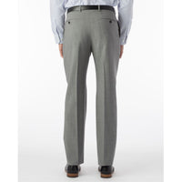 Super 120s Wool Travel Twill Comfort-EZE Trouser in Pearl Grey, Size 34 (Soho Modern Fit) by Ballin