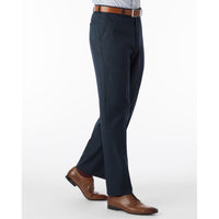 Comfort-EZE Micro Nano Performance Gabardine Trouser in Navy (Dunhill Traditional Fit) by Ballin