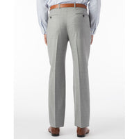 Super 120s Luxury Wool Serge Comfort-EZE Trouser in Light Grey (Flat Front Models) by Ballin