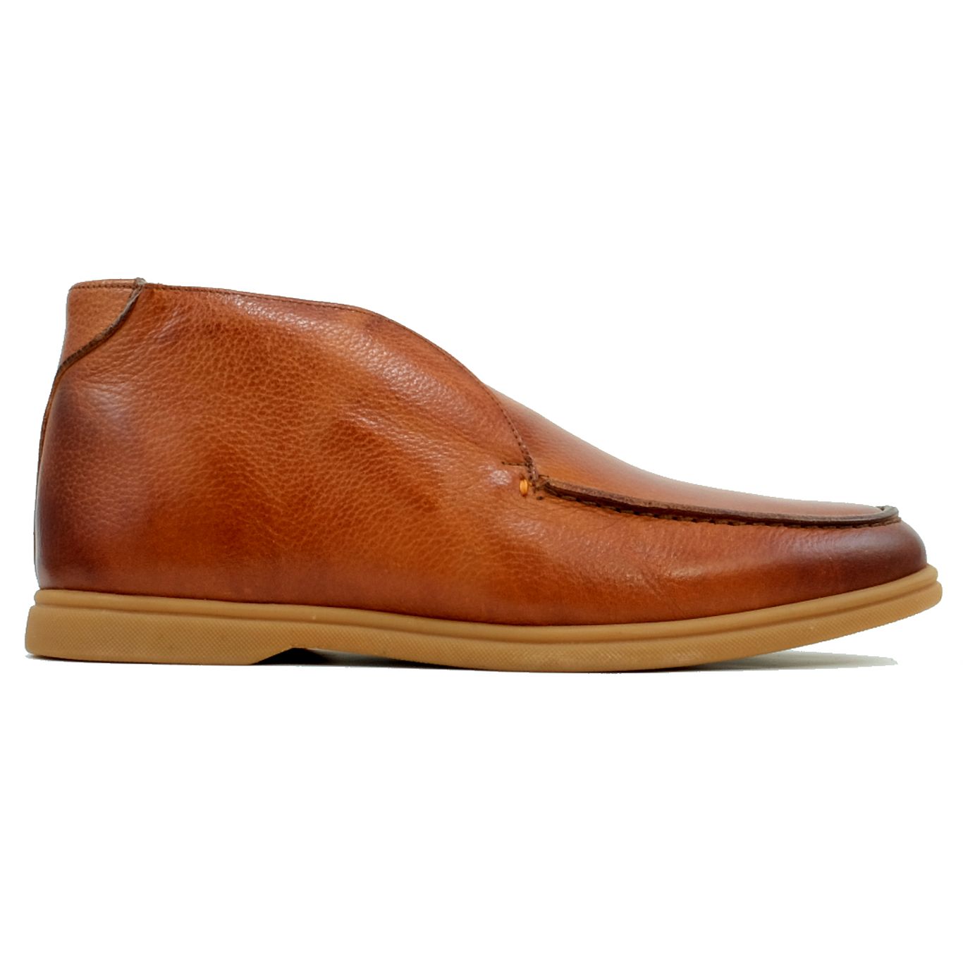 Braco Boot Bravo Moc Toe Burnished Calfskin Boot in Mahogany by Alan Payne Footwe