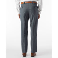 Super 120s Luxury Wool Serge Comfort-EZE Trouser in Slate Blue (Flat Front Models) by Ballin