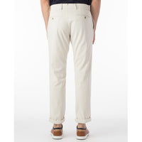 Perma Color Pima Twill Khaki Pants in Bone (Flat Front Models) by Ballin