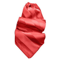 Tonal Stripe Silk Satin Woven Jacquard Ascot in Choice of 24 Colors by Dion