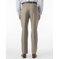 Super 120s Luxury Wool Serge Comfort-EZE Trouser in Taupe (Flat Front Models) by Ballin