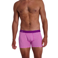 Boxer Brief w/ Fly in Purple Interlock by Wood Underwear