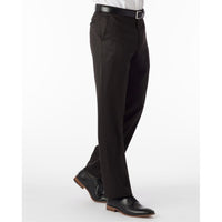 Comfort-EZE Micro Nano Performance Gabardine Trouser in Black (Dunhill Traditional Fit) by Ballin