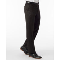 Comfort-EZE Micro Nano Performance Gabardine Trouser in Black, Size 36 (Dunhill Traditional Fit) by Ballin