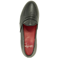 Barney Deerskin Penny Loafer in Black (Size 12) by Alan Payne Footwear