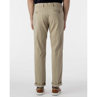 Perma Color Pima Twill Khaki Pants in True Khaki (Flat Front Models) by Ballin
