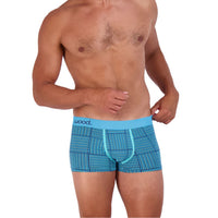 Trunk Style Briefs in Blue Houndstooth by Wood Underwear