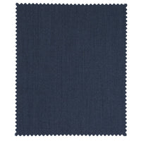 Super 130s Loro Piana Wool Gabardine Flat Front Trouser in Navy Mix by 6 East by Ballin