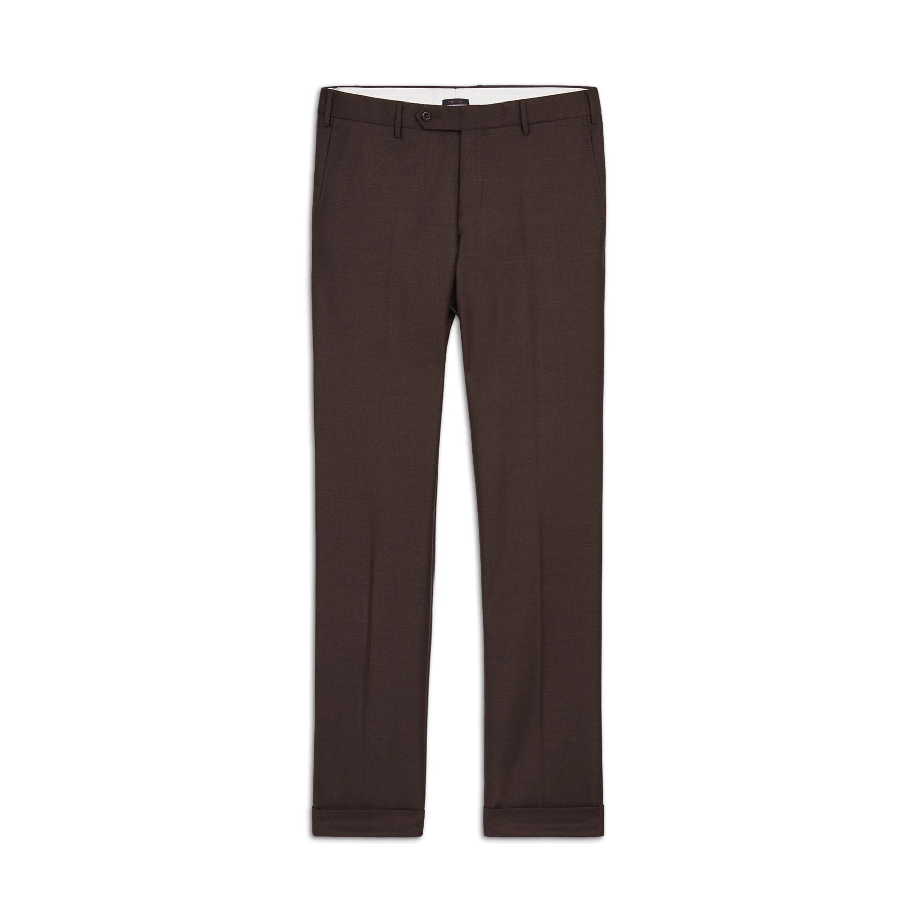 Dark Brown Pleated Vigo Trousers in Pure 4-Ply Traveller Wool | SUITSUPPLY  Latvia