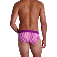 Hip Brief in Purple Interlock by Wood Underwear