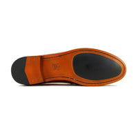 Snaffle II Gator Embossed Calfskin Bit Loafer in Brandy (Size 10 1/2 Only) by Alan Payne Footwear