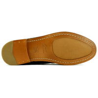Hilton Sheepskin Braided Bit Loafer in Navy by Alan Payne Footwear