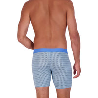 Biker Brief in Steel Blue Rings by Wood Underwear