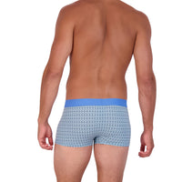 Trunk Style Briefs in Steel Blue Rings by Wood Underwear