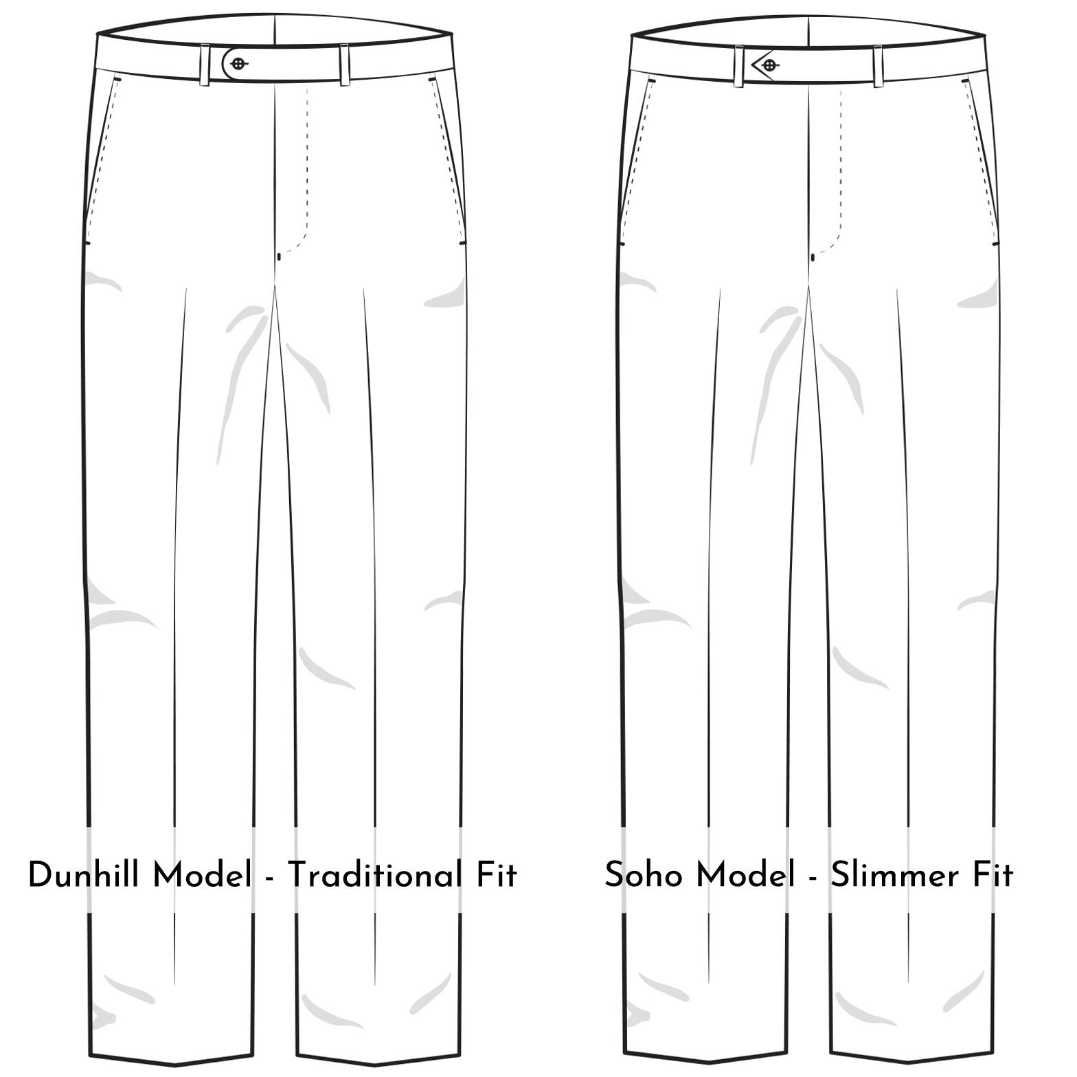 Super 120s Wool Travel Twill Comfort-EZE Trouser in Khaki (Flat Front Models) by Ballin