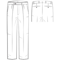Super 120s Wool Travel Twill Comfort-EZE Trouser in Sand, Size 46 (Manchester Pleated Model) by Ballin
