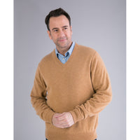 Classic V-Neck 100% Cashmere Sweater (Choice of Colors) by Alashan Cashmere