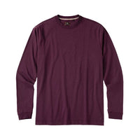 Long Sleeve Crew Neck Peruvian Cotton Tee Shirt in Aubergine by Left Coast Tee
