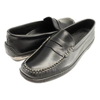 Key West Loafer in Black Waxy Leather by T.B. Phelps