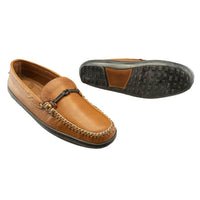 Lace Bit Driver in Gridiron Brown Tumbled Leather by T.B. Phelps