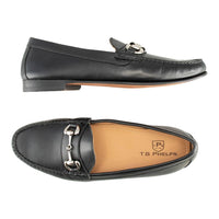 Ventura Sheepskin Bit Loafer in Black by T.B. Phelps