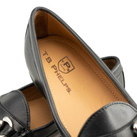 Ventura Sheepskin Bit Loafer in Black by T.B. Phelps