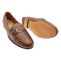 Ventura Sheepskin Bit Loafer in Pecan by T.B. Phelps