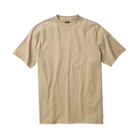 Crew Neck Peruvian Cotton Tee Shirt in Taupe by Left Coast Tee